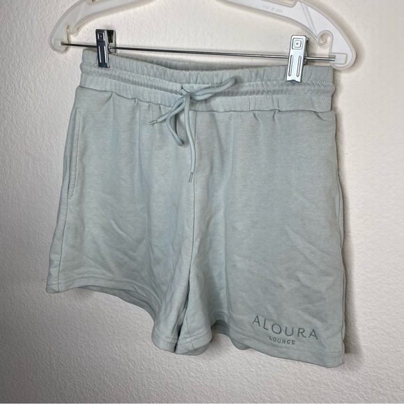 Light blue Aloura Lounge sweat shorts - Picture 2 of 10